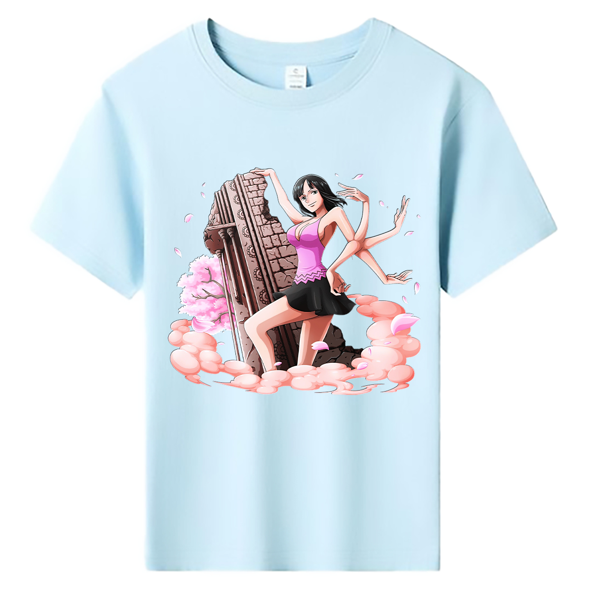 （画像用） ワンピース ニコ・ロビン ONE PIECE Nico Robin 綿100％キッズTシャツ（フロントプリント）